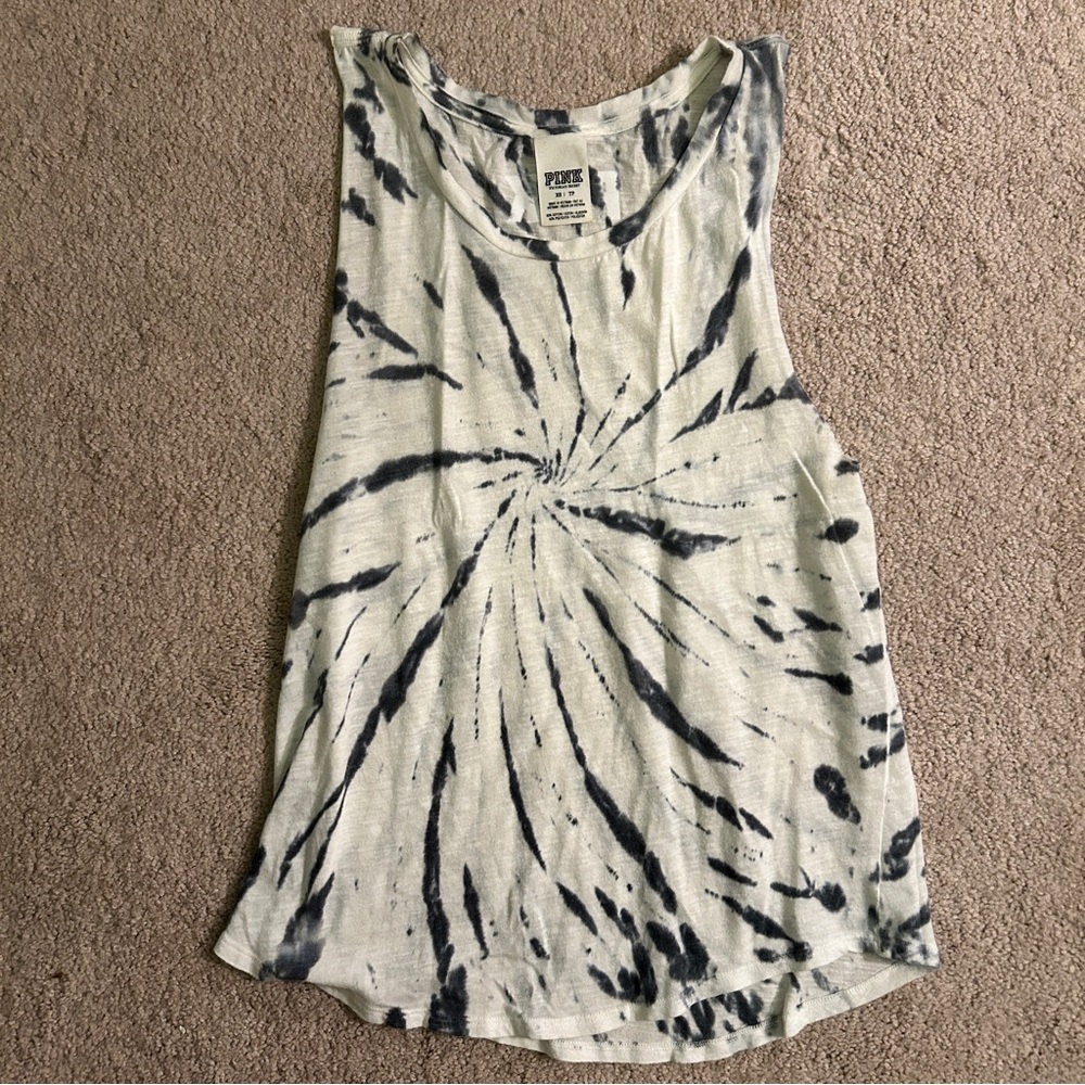 Victoria's Secret Black and White Swirl Muscle Tee
